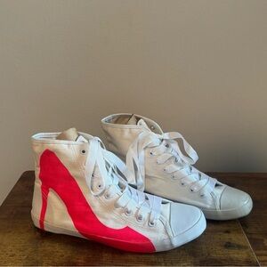 Be & D by Maison Dumain Neon Pink Bright Lights Big City Stiletto High Heel